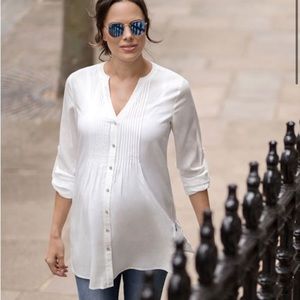 Seraphine Ivory Maternity Top